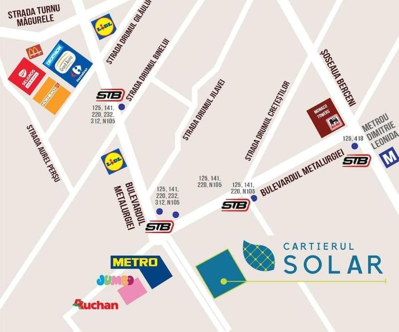 Apartment Solar 50, Private Parking, 2 Bedroom ブカレスト エクステリア 写真
